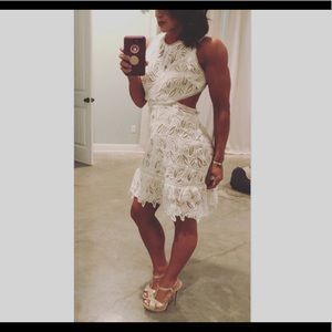 White lace dress